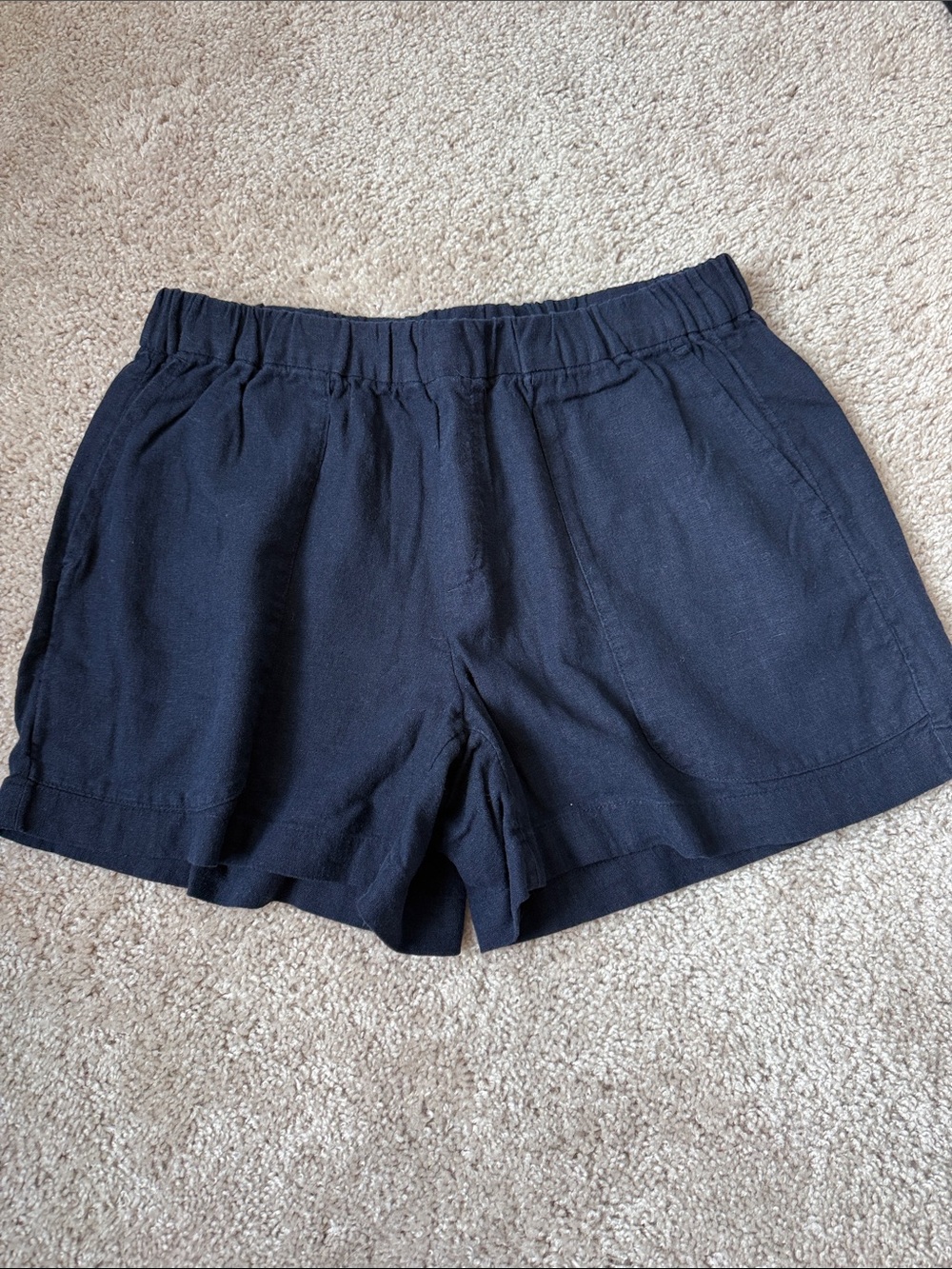 Banana Republic Navy High-Waist Elastic Shorts, size XS